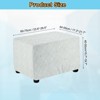 Unique Bargains Textured Jacquard Stretch Footstool Slipcover Protector for Living Room Bedroom - 2 of 4