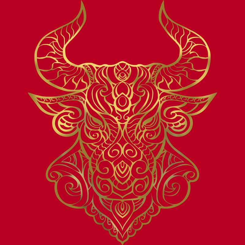 Men's Design By Humans Taurus Gold By griffin45nn9z T-Shirt, 2 of 3
