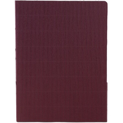 JAM Paper Corrugated Two-Pocket Fluted Folders Burgundy 6/Pack (87497D)