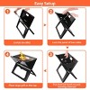 SEVOBAL Grill Cookware Portable Foldable BBQ Grill, Compact Charcoal for Camping, Travel, Lightweight Outdoor Cooking, Black, 17"*11"*15" - 4 of 4