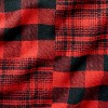 Patchwork Plaid Throw Blanket Red/Black - Woolrich x Target - 4 of 4
