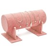 Juvale Headband Holder Organizer for Girls and Women, Pink Velvet Jewelry Display Stand and Storage for Hair Tie Accessories, Bracelets, 12 x 7 In - 3 of 4