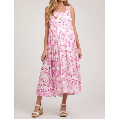 Women's Floral Printed Tiered Dress - ee:some