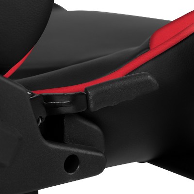 X30 Ergonomic Red Leather Gaming Chair with Reclining Back and Footrest