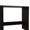 Vynxaria Black Writing Desk Computer Desks with 3 Drawers Classic Furniture for Productive Spaces - 2 of 4