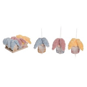Transpac Polyester 9 in. Multicolor Easter Plush Big Nose Gnomes In Wooden Crate Set of 12 - 1 of 2