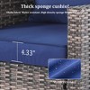Decksplore 5 Pieces Outdoor Wicker Sofa Comfy with Cushions All Weather Conversation Set - 4 of 4