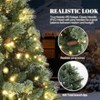VINGLI 6ft Pre-lit Artificial Christmas Tree with 500 LED Light, Pinescones, Xmas Pine Tree with 900 Realistic PE&PVC Branch Tips - 4 of 4