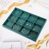 Unique Bargains 12 Grid Jewelry Tray Stackable Tray Showcase for Rings Earrings Necklace Bracelet Pendants 1 Pc - 2 of 4