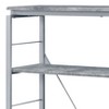 TOAOTBNBO Narrow Bookshelf with 4 Open Compartment, Rectangular Bookcase with Storage Organizer Standing Shelf for Home, Gray - 4 of 4