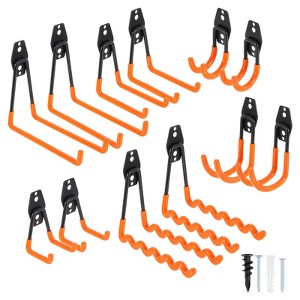 Unique Bargains Slat Wall Garage Lawn Yard Garden Hanging Organizing Storage Hooks 12 Pcs - 1 of 4
