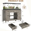 Farmhouse 55-75 Gallon Fish Tank Stand, Aquarium Stand, 1400LBS Heavy Duty Fish Tank with Stand for Fish/Turtle/Reptile Terrarium - 2 of 4