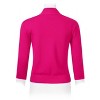 Women’s 3/4 Sleeve Cropped Cardigan Sweaters Open Front Knit Short Bolero Shrugs - 4 of 4