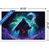 Trends International Wumples - Cosmic Grim Reaper Framed Wall Poster Prints - 3 of 4