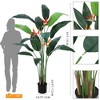 Artificial Bird of Paradise Plant 6FT(72in) Fake Palm Tree - 2 of 4