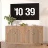 63" 4-Door Sideboard Buffet - Fluted Gold Handle Storage Cabinet, Coffee Bar Credenza, Wooden Media Console Table for Kitchen/Living Room - 3 of 4