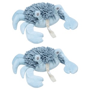 REGALWOVEN 2 Packs Cute Animal Chenille Soft Absorbent Decorative Cartoon Fuzzy Ball Hand Towel 9" x 12" - 1 of 4
