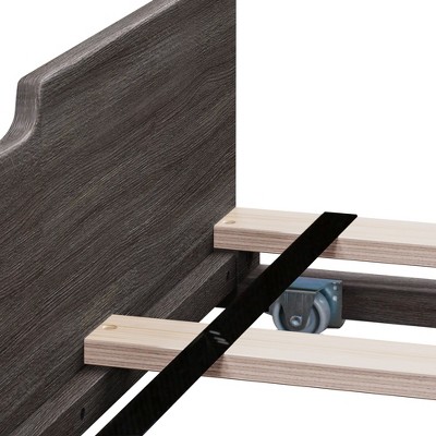 Max & Lily Twin-Size Clay Wood Bed with Trundle