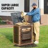 VEVOR Garden Compost Bin 80 Gal, BPA Free Composter, Large Capacity Outdoor Composting Bin with Top Lid and Bottom Door, Easy Assembling - 4 of 4