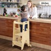 TROPOW Contemporary Kitchen Helper Step Stool: 3 Height Adjustable, Folding Montessori Toddler Tower - Safety Learning Furniture - 4 of 4