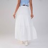 Women's Solid Elastic Waist Ruffle Hem Tiered Maxi Skirt - Wild Fable™ - 2 of 4