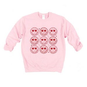 Simply Sage Market Nine Valentine Faces Sweatshirt - 1 of 4