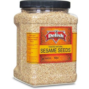 Toasted Natural Whole Sesame Seeds by It's Delish, 38 OZ Jumbo Container - 1 of 4