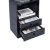 ZACHVO Modern Black Nightstand with USB Charging Port & 2 Drawers - 4 of 4