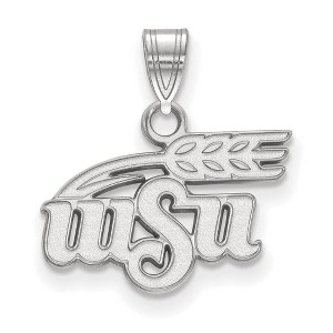 Black Bow Jewelry 14k White Gold Wichita State Shockers NCAA Small Pendant - 1 of 3
