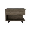 19.6" Lift Top Coffee Table with Casters, One Shelf, and Concealed Storage, Modern Design for Living Rooms - 2 of 4