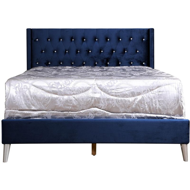 Passion Furniture Bergen Full Tufted Panel Bed, 2 of 8