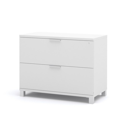 2 Drawer Pro Linea Assembled File Cabinet White Bestar Target