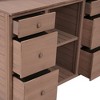 NicBex Potting Bench Table, Garden Rustic and Sleek Design with Multiple Drawers and Shelves for Storage, Brown - 4 of 4
