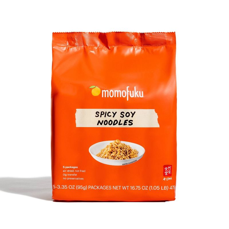 Momofuku x A-Sha Spicy Soy Noodles - 5ct/16.75oz, 1 of 11