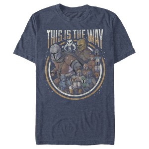 Men's Star Wars The Mandalorian Group Shot This Is The Way T-Shirt - 1 of 4