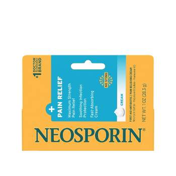 Neosporin Plus Pain Relief Maximum Strength First aid Antibiotic Cream - 1oz