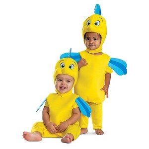 Disguise Infant Boys' Disney's The Little Mermaid Flounder Classic Costume - Size 12-18 Months - Yellow - 1 of 2