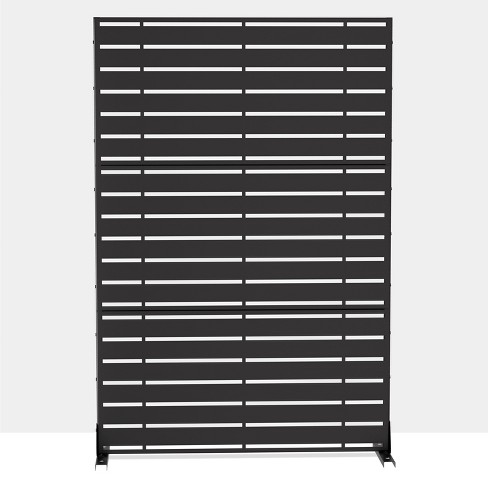 PexFix 72 in. H x 47 in. W Black Outdoor Metal Privacy Screen - image 1 of 4