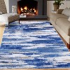 Acekool Washable Area Rug, Modern Abstract Non-Slip Low Pile Stain Resistant Carpet for Living Room Bedroom, Easy Care - 2 of 4
