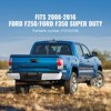 VEVOR Rear Step Bumper, Compatible with 2008-2016-Ford F250/Ford F350 Super Duty, Chrome Steel Back Bumper, for FO1103148,Black - 3 of 4