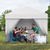 10 ft. x 10 ft. Pop Up Canopy Tent Outdoor Heavy Duty Instant Shelter with 4 Sidewalls for Events - 4 of 4