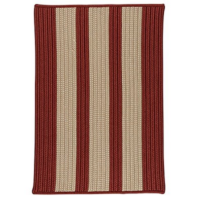 Colonial Mills Boat House - Rust Red 6 Ft square Square Rug Indoor/Outdoor 100% Polypropylene