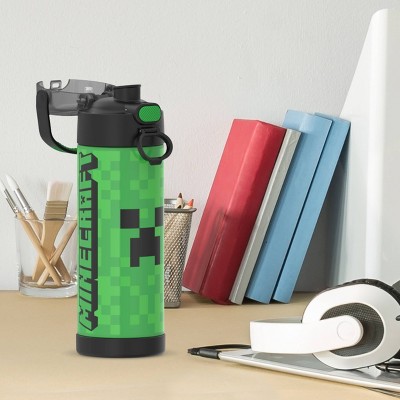 Thermos 16oz Stainless Steel FUNtainer Water Bottle Minecraft