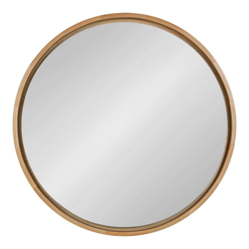 30&#34; Evans Round Wall Mirror Natural - Kate &#38; Laurel All Things Decor, 3 of 8