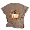 Simply Sage Market Fall Pumpkin Floral Garment Dyed Tee - 2 of 4