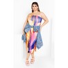 Women's Plus Size Indie Print Dress - white multi | CITY CHIC - 2 of 4