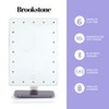 Brookstone Light-up Vanity Makeup Mirror 10x Magnification with Bluetooth Speakers and Qi Wireless Charging Stand - 2 of 4