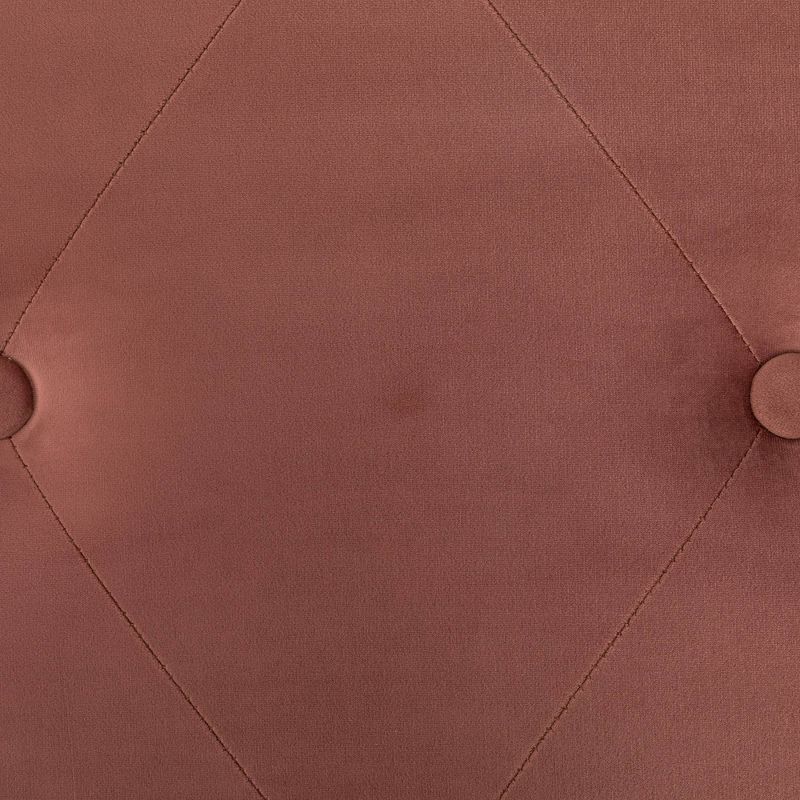 20&#34; Velvet Upholstered Storage Stool Pink - Glitzhome, 6 of 7