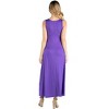 Maternity Slim fit A-Line Sleeveless Maxi Dress - 24seven Comfort Apparel™ - 3 of 4