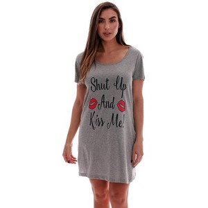Just Love Sleep Dress for Women - Sleeping Dorm Shirt - Ladies Nightshirt - Nightgown Sleepwear - 1 of 2